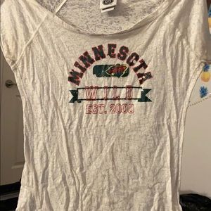Minnesota wild nhl women’s t-shirt